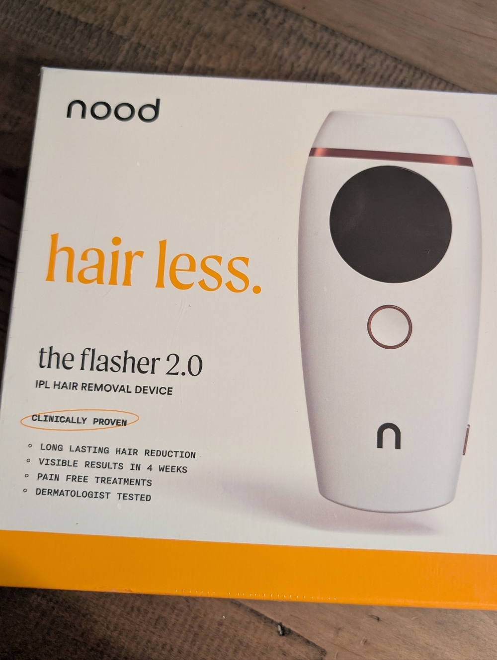 New Sealed  Nood The Flasher 2.0 IPL Permanent Hair Removal: Whole Body